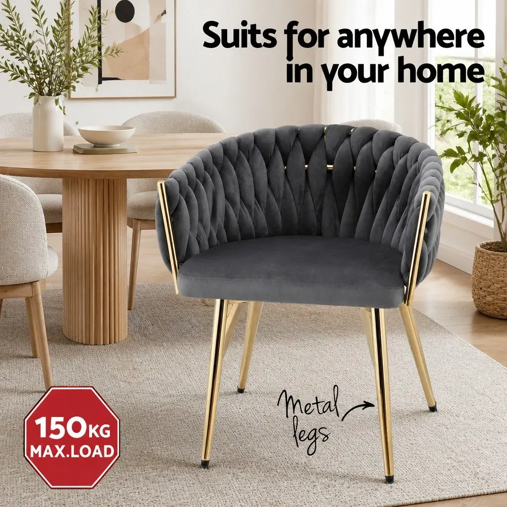 Velvet Armchair for Dining and Living Rooms