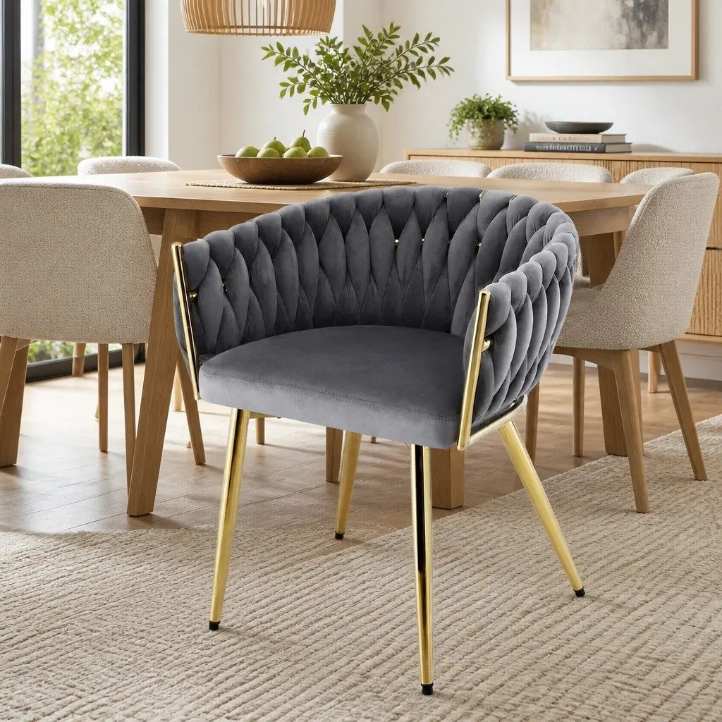 Velvet Armchair for Dining and Living Rooms