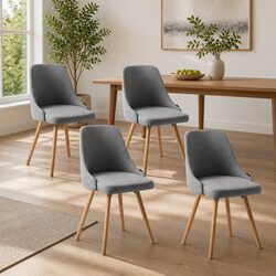 Practical Grey Dining Chairs Set of Four for Everyday Use
