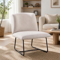 Versatile Beige Accent Chair for Any Room