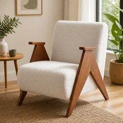 Versatile Armchair for Living Room and Office Use