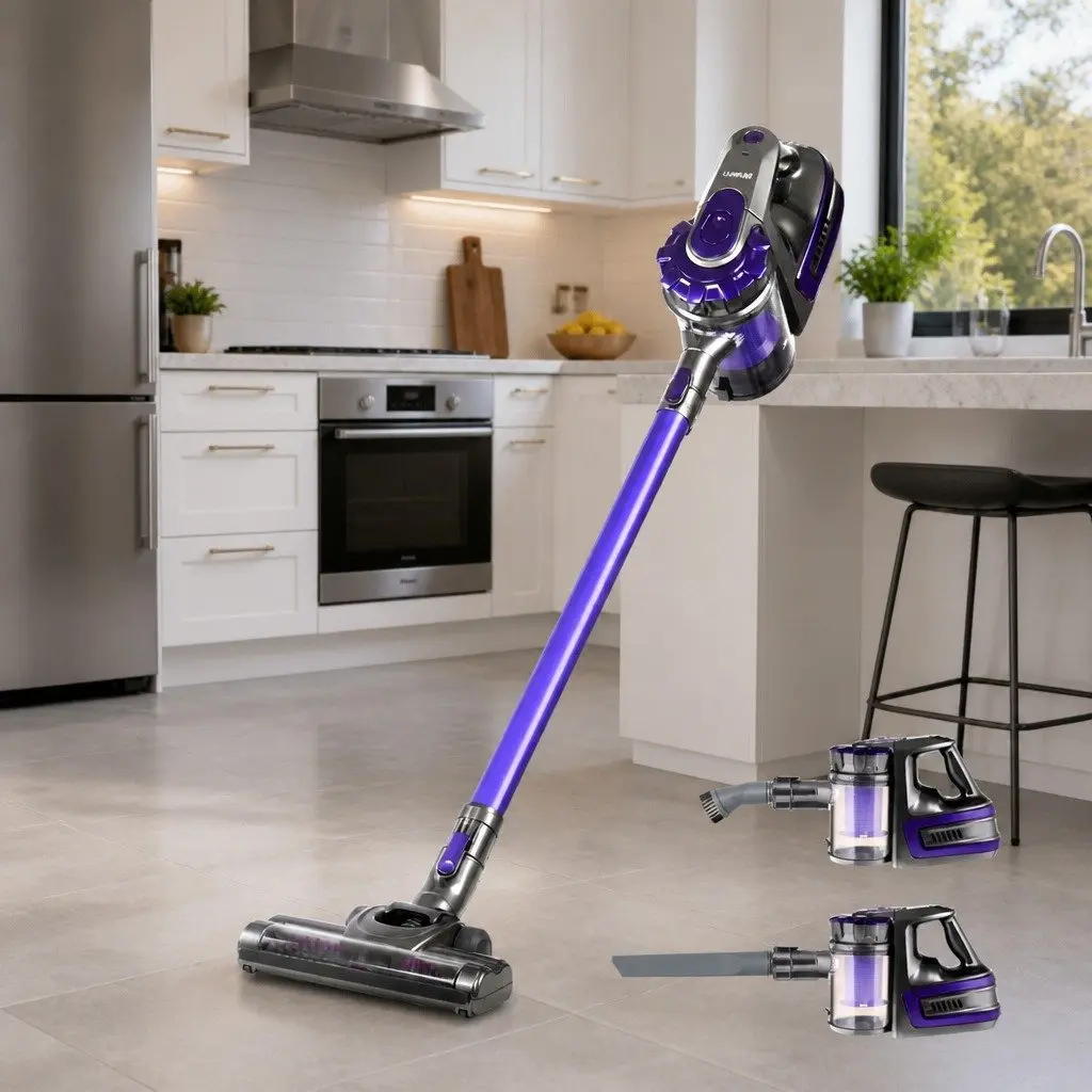 Cordless Stick Vacuum Cleaner Bagless 2-in-1 Lightweight Purple