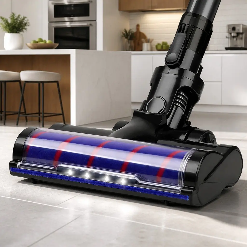 Motorised Roller Brush Head Stick Vacuum Cleaner Attachment Black