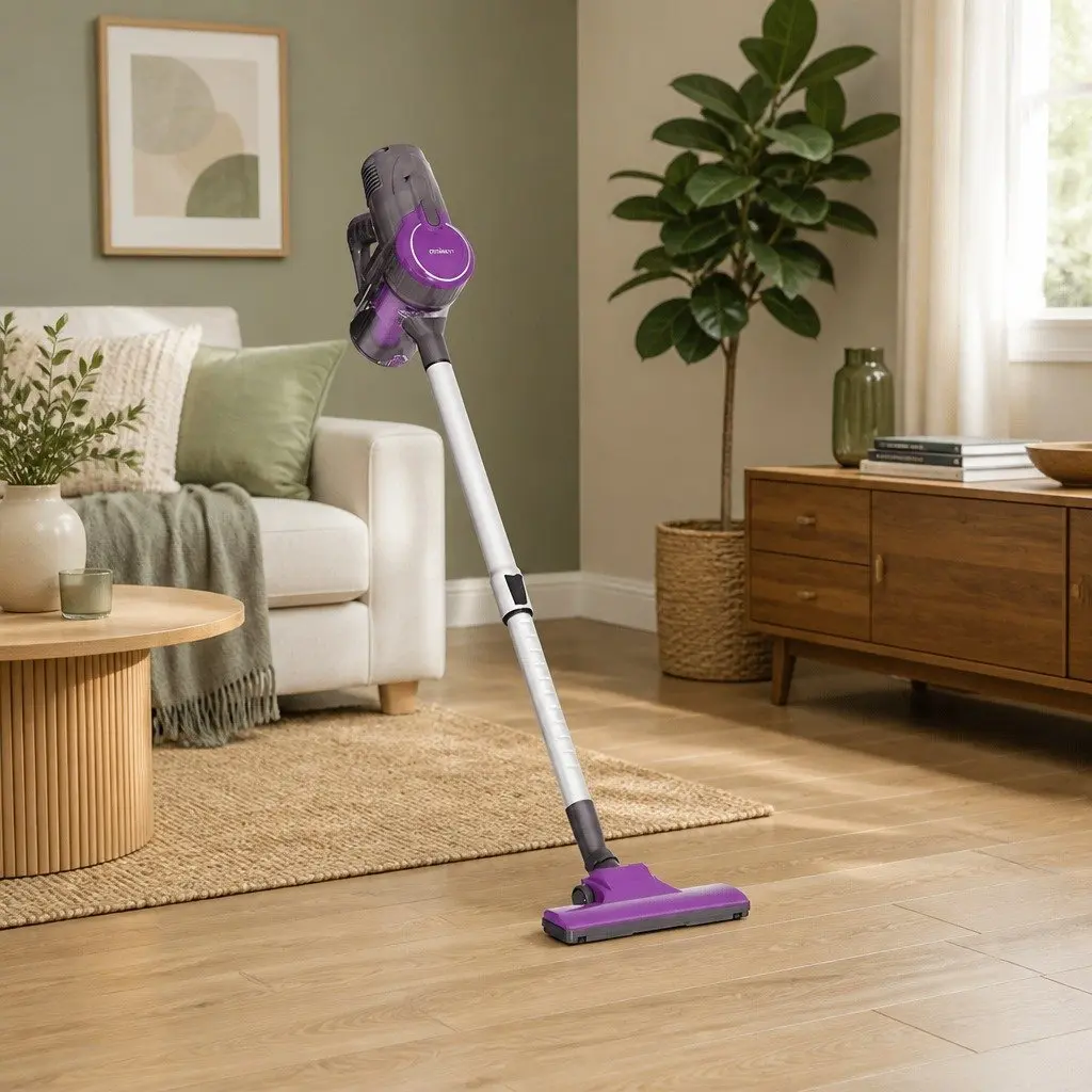 Stick Vacuum Cleaner Corded 500W Purple Handheld Converter