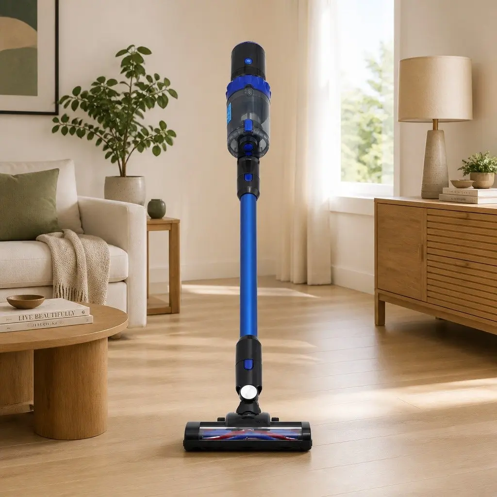 Cordless Vacuum Cleaner Handheld Lightweight Bagless 350W Brushless Motor Blue