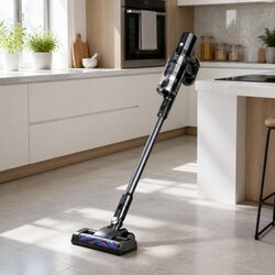Stick Vacuum Cleaner Cordless Brushless 350W Handheld Hard Floor Cleaning Grey