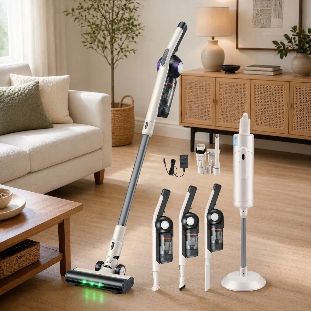 Cordless Vacuum with Auto-Empty Dust Disposal System