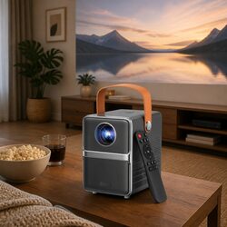 Ideal for Movie Nights: Portable 4K Video Projector