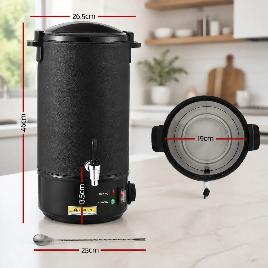 Electric Wax Melter 10L Stainless Steel Black