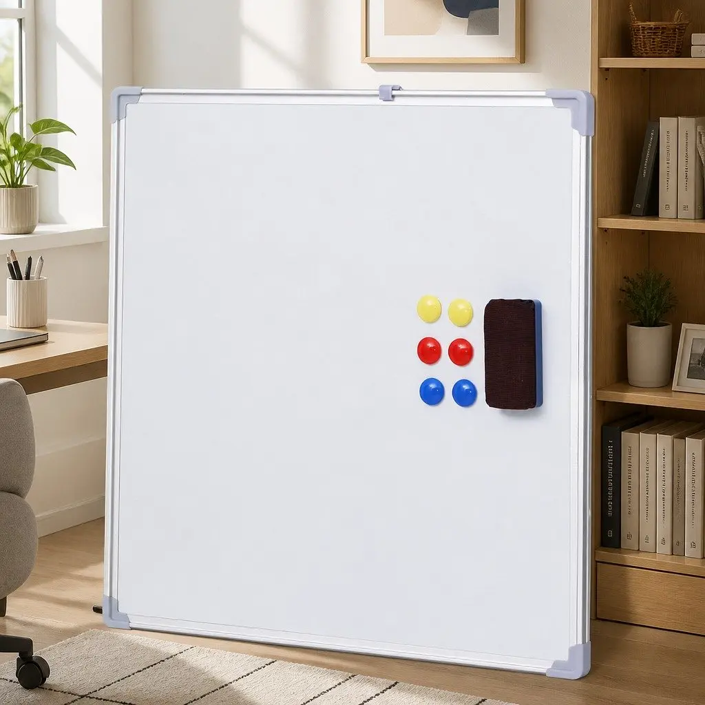 Magnetic Whiteboard Double-Sided 60x90cm Yellow