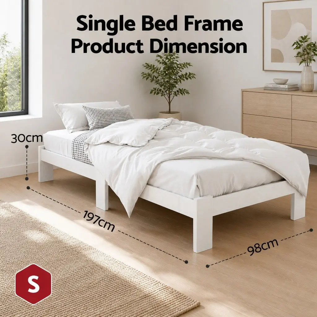 White Pine Bed Frame for Any Bedroom