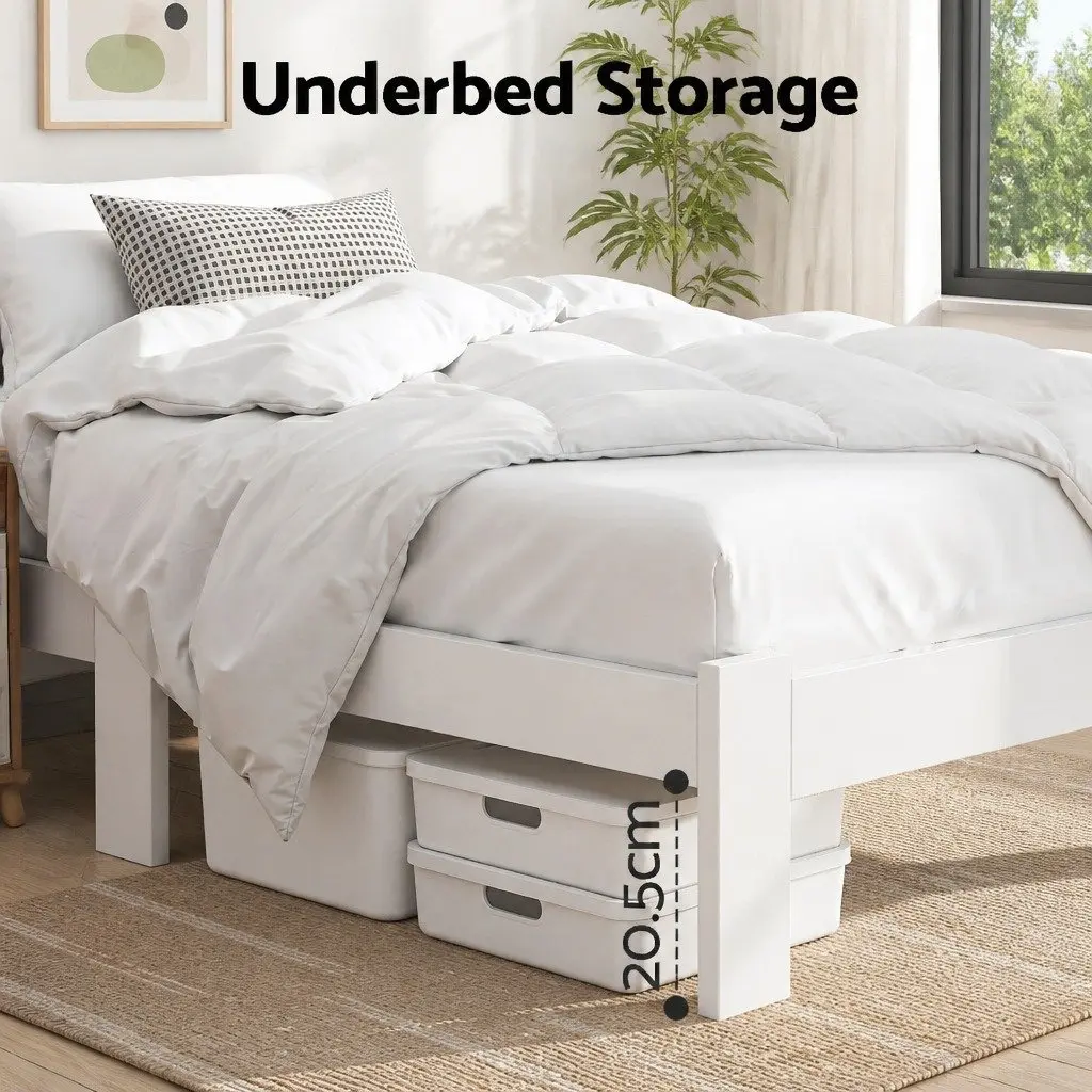 White Pine Bed Frame for Any Bedroom