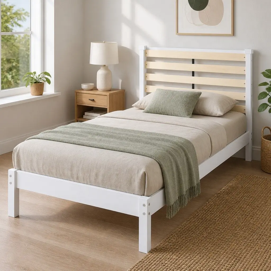 White Pine Bed Frame for Any Bedroom