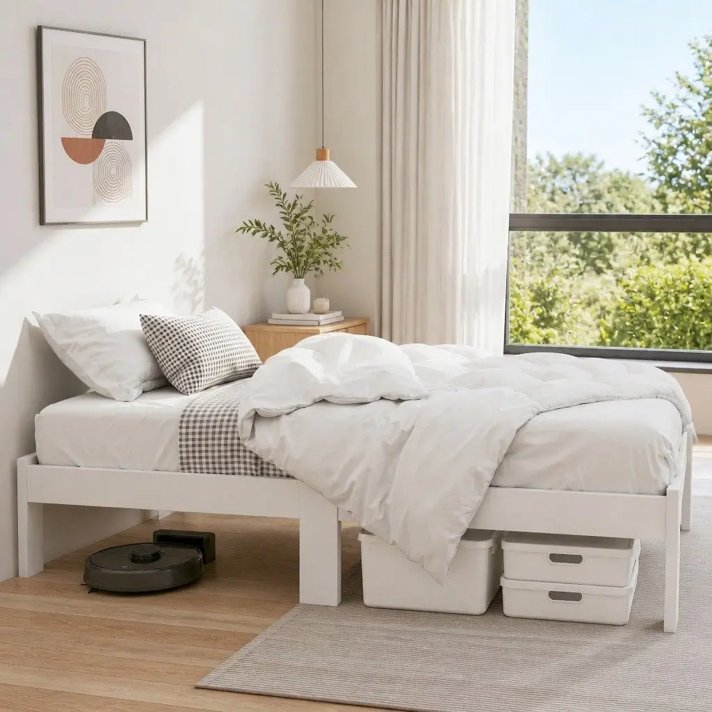 White Pine Bed Frame for Any Bedroom