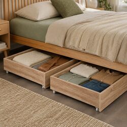 Practical Under Bed Storage Drawers with Wheels for Home Use