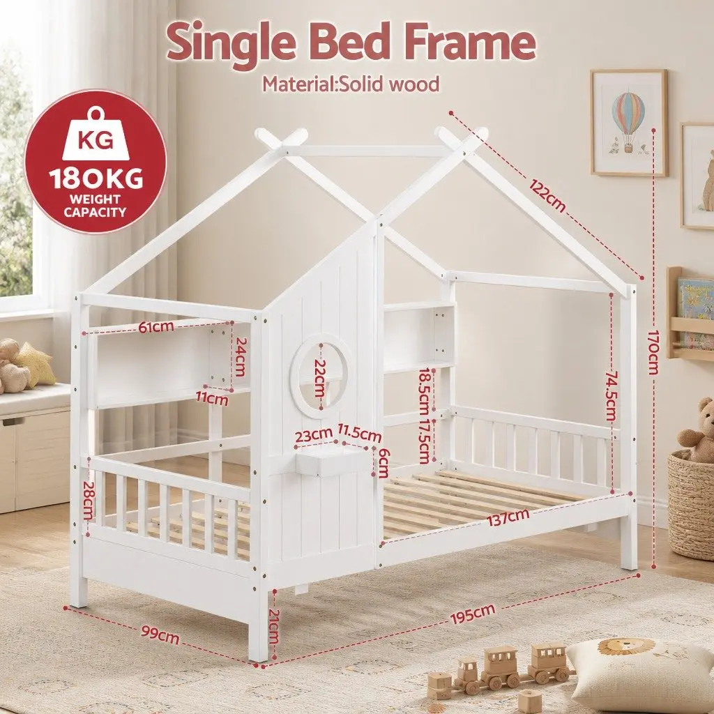 House Bed Frame for Playful Spaces