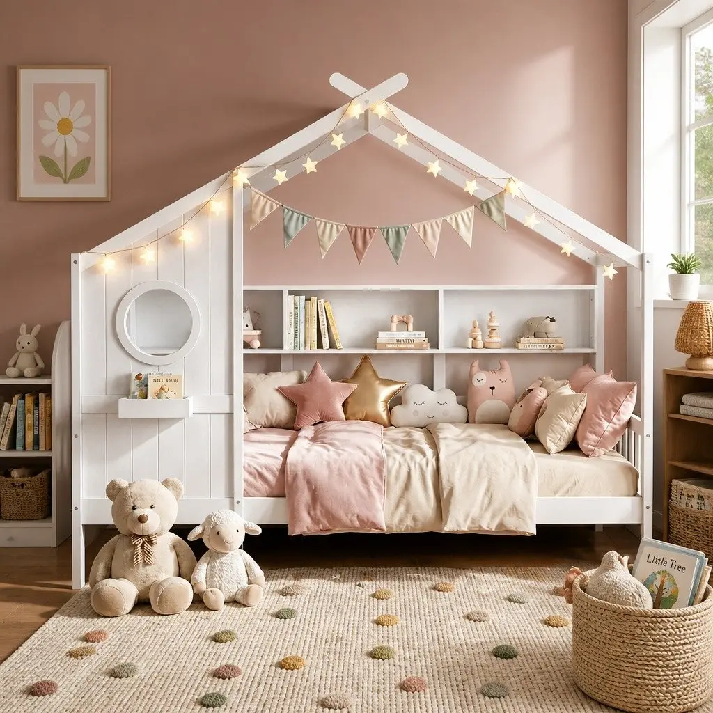 House Bed Frame for Playful Spaces