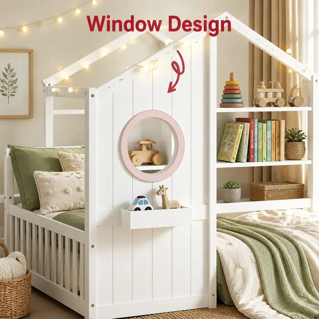 House Bed Frame for Playful Spaces
