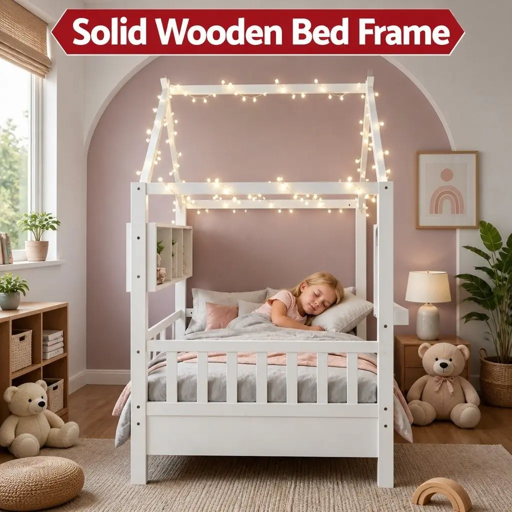 House Bed Frame for Playful Spaces