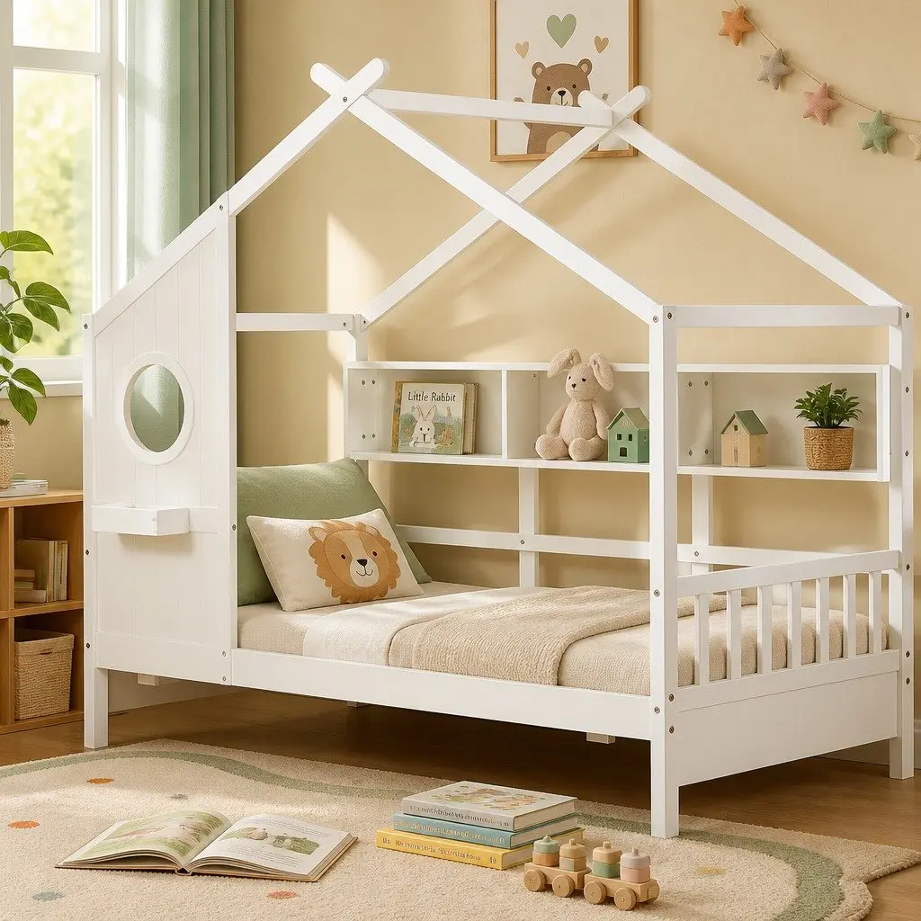 House Bed Frame for Playful Spaces