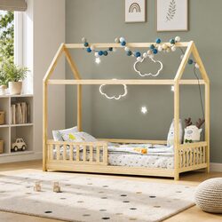 Practical House Bed Frame for Children's Rooms