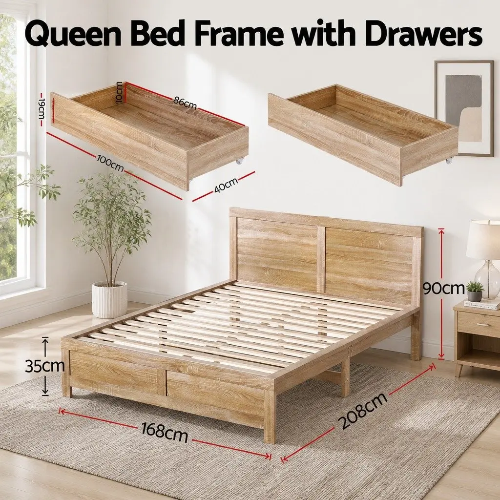 Queen Size Bed Frame for Real Homes