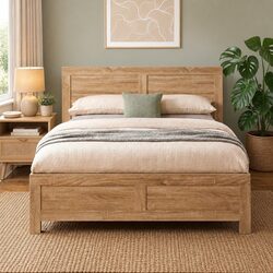 Walnut Bed Frame for Adults and Kids