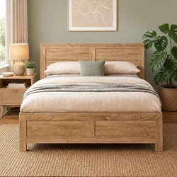 Walnut Bed Frame for Adults and Kids