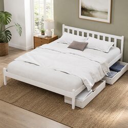 Functional Double Bed Frame for Practical Bedroom Use