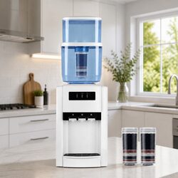 Water Cooler Dispenser Benchtop 22L Filtered Drinking Container Cold Hot Room