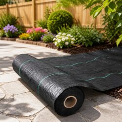Weed Control Mat for Versatile Home Use: 0.915m x 200m Black