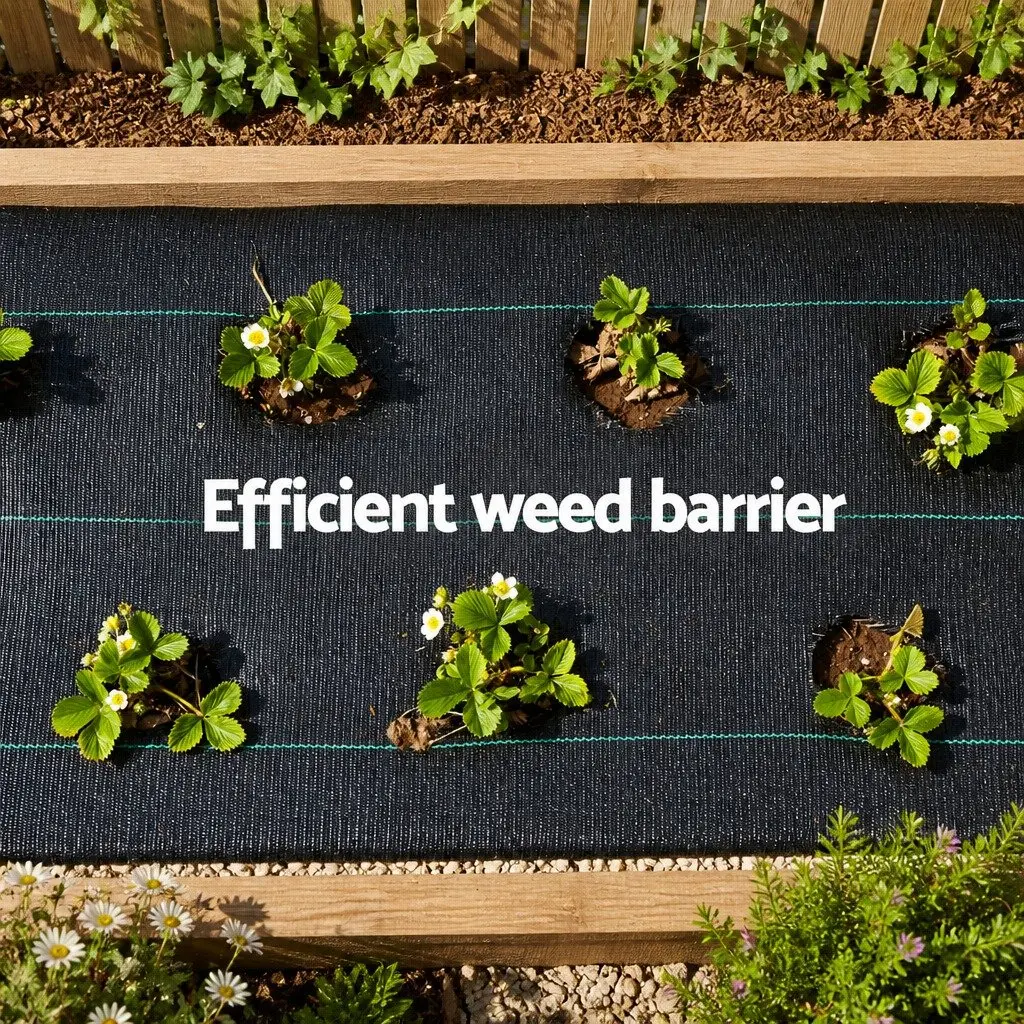 Weed Control Mat Woven Fabric 1.83m x 100m Heavy Duty Black