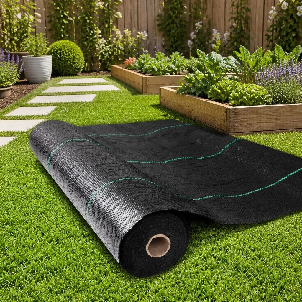 Weed Control Mat Woven Fabric 1.83m x 100m Heavy Duty Black