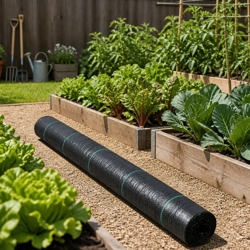 Weed Control Mat Woven PE Fabric 3.66m x 50m Black UV Resistant