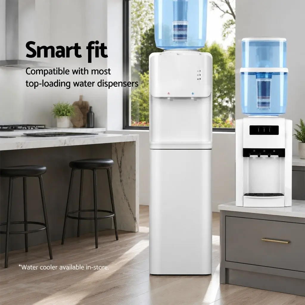 Water Dispenser Filter Bottle 22L Food-Grade Plastic 7-Stage Filtration System Blue Top-Loading