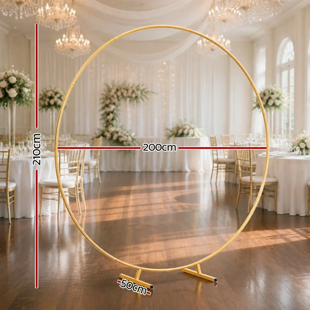 Backdrop Stand Metal Frame 2M Gold