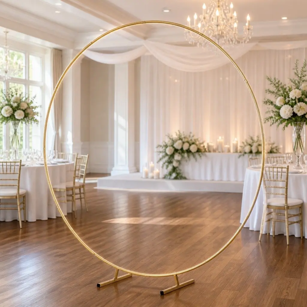 Backdrop Stand Metal Frame 2M Gold