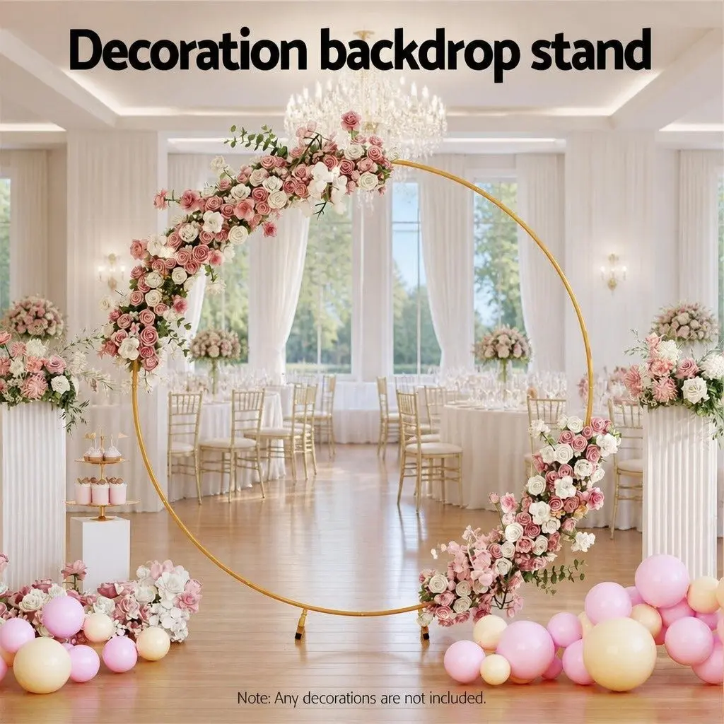 Backdrop Stand Metal Frame 2M Gold