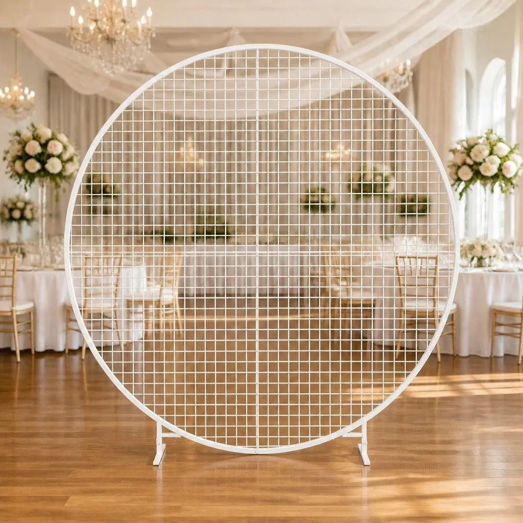Backdrop Stand Metal Frame 2M Gold White