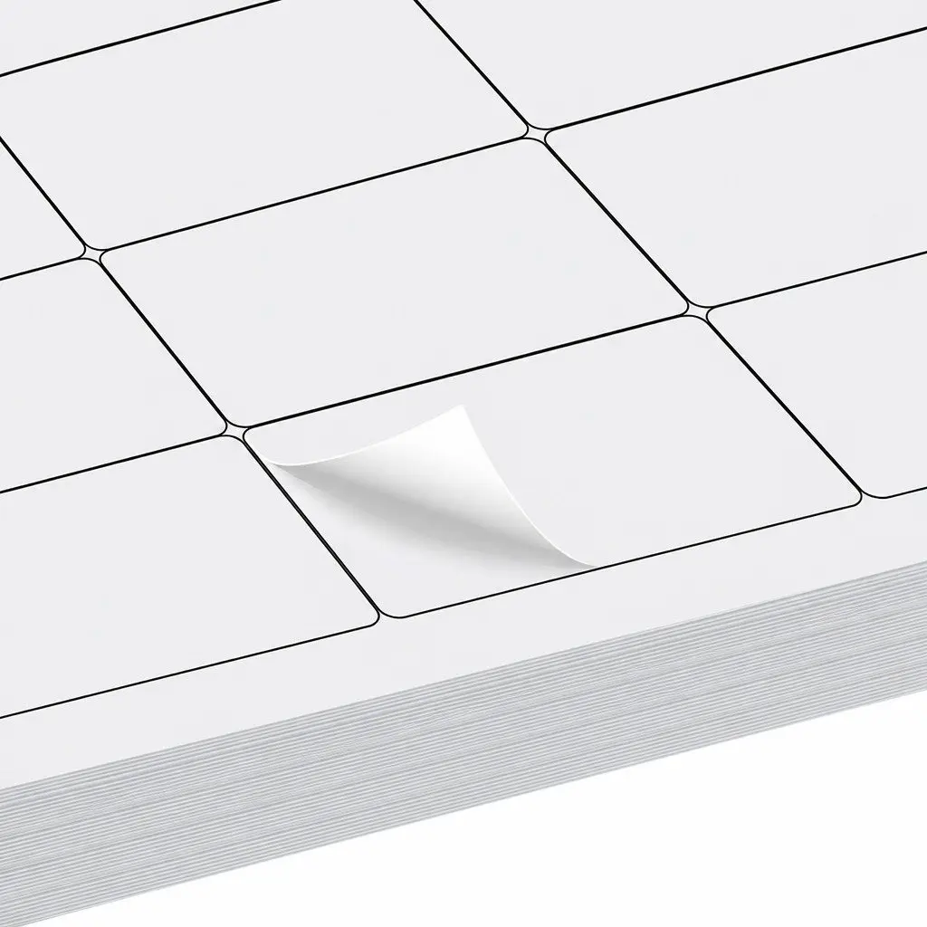 A4 White Matte Self Adhesive Label Sheets 100 Pack 21 Labels Per Sheet