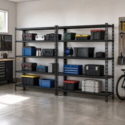 Practical 5-Tier Shelving for Your Garage or Workshop