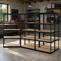 5 Tier Garage Shelving Rack Storage Unit Heavy Duty Warehouse Pallet Racking