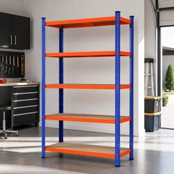 Functional 5-Tier Rack for Garage and Workshop Use