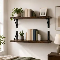 2Pcs Floating Shelves: Practical Storage for Any Room