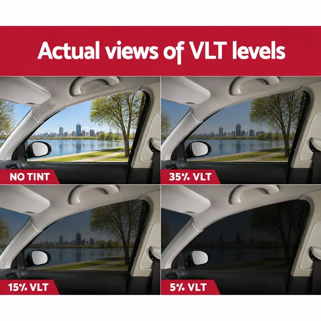 Window Tint Film Black 152cm x 30m 35% VLT Reduces Glare Heat and UV Exposure for Home and Car Tinting