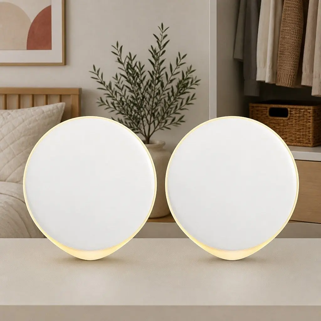 Motion Sensor Night Light USB-C Rechargeable White 2 Pack