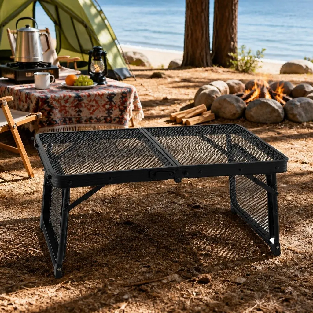 Camping Table Folding Outdoor Portable Mesh Cooking Desktop Lightweight