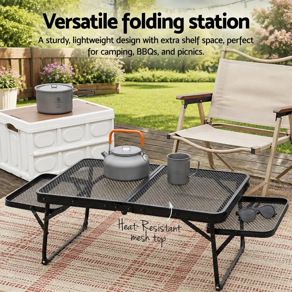 Camping Table Folding Outdoor Portable Mesh Cooking Desktop Lightweight