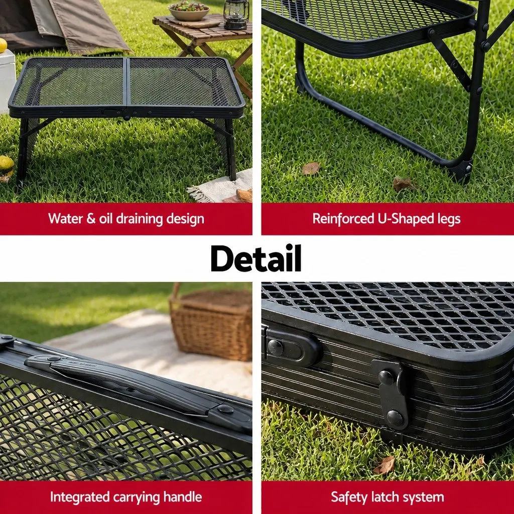 Camping Table Folding Outdoor Portable Mesh Cooking Desktop Lightweight