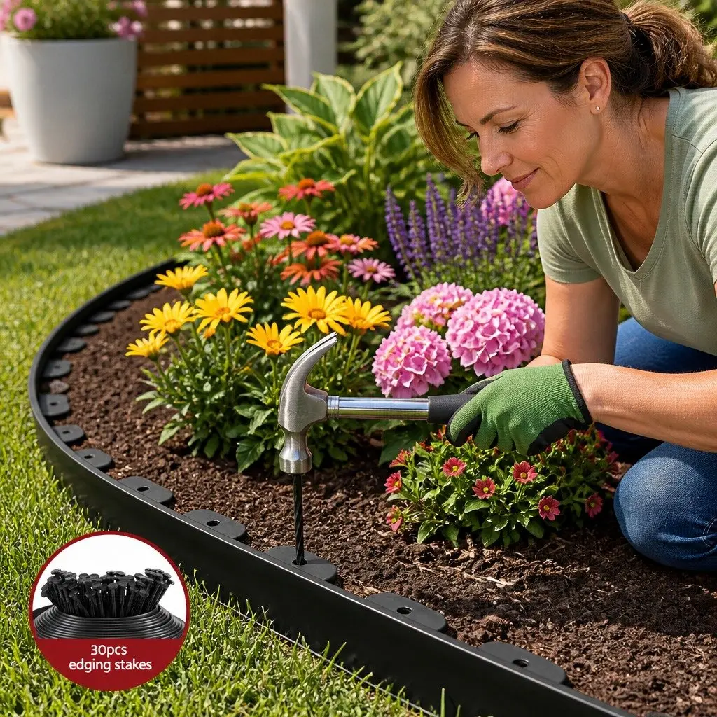 Garden Edging for Lawn and Pathway Definition